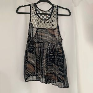 Free People Sheer Tank Top